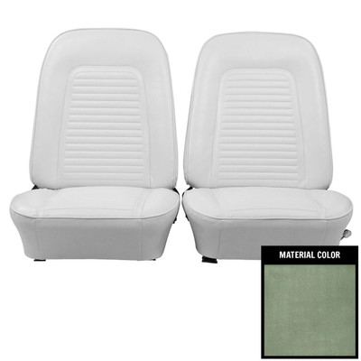 PUI Interiors 1969 Camaro Standard Pre-Assembled Dark Metallic Green Front Bucket Seats - 69FS24U-P