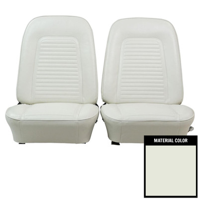 PUI Interiors 1969 Camaro Standard Pre-Assembled White Front Bucket Seats - 69FS37U-P