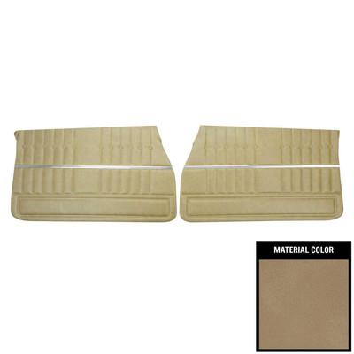 PUI Interiors 1969 Pontiac Lemans Custom Sandalwood Front Door Panels - 69GDLC41