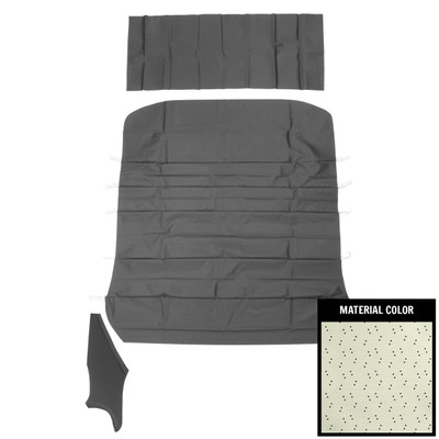 PUI Interiors 1969-1972 Pontiac GTO White Perforated Headliner - 69GH101B