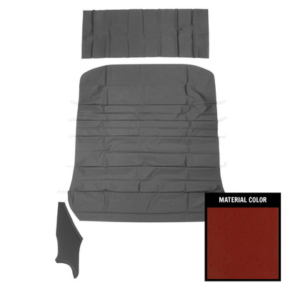 PUI Interiors 1969-1972 Pontiac GTO Dark Red Perforated Headliner - 69GH103B