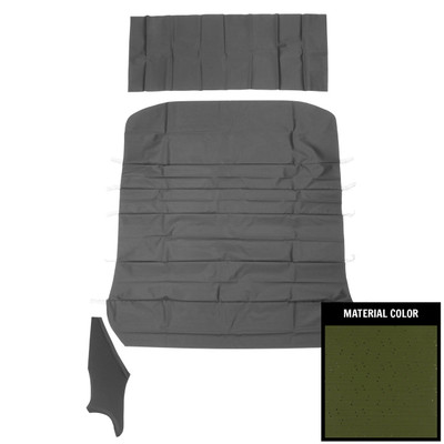 PUI Interiors 1969-1972 Pontiac GTO Dark Green Perforated Headliner - 69GH109B