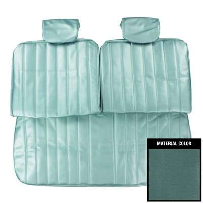 PUI Interiors 1969 Pontiac LeMans Custom Light Blue Front Bench Seat Cover - 69GSLC12B