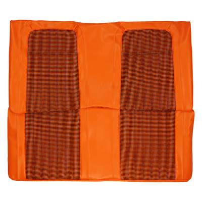 PUI Interiors 1969 Camaro Convertible Deluxe Houndstooth Orange Rear Bench Seat Cover - 69HT26V