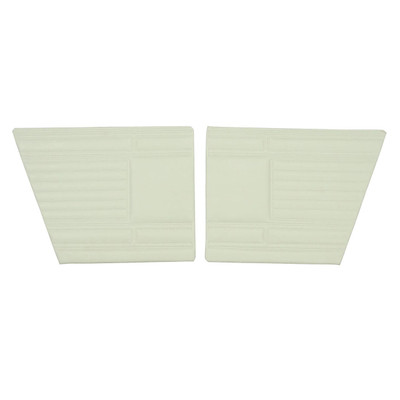 PUI Interiors 1969 Plymouth Barracuda Standard Fastback White Rear Door Panels - 69KDB37F
