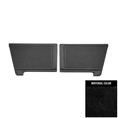 PUI Interiors 1969 Dodge Dart GT/GTS Hardtop Black Rear Door Panels - 69KDD10C