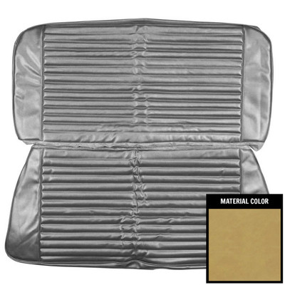 PUI Interiors 1969 Plymouth Barracuda/Formula S Fastback Saddle Rear Bench Seat Seat Cover - 69KSB103T