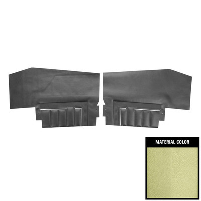 PUI Interiors 1969 Buick Skylark Custom/GS350/GS400 Convertible Light Green Rear Door Panels - 69UD23V