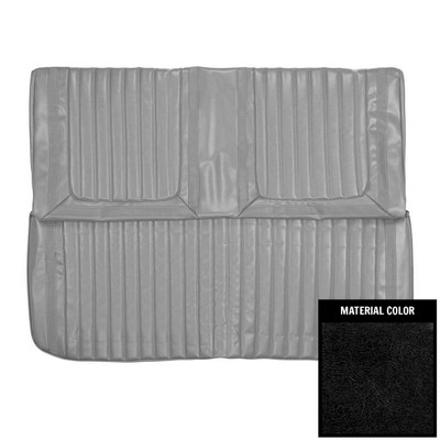 PUI Interiors 1969 Buick Skylark/GS 400 Custom Hardtop Black Rear Bench Seat Cover - 69US10C