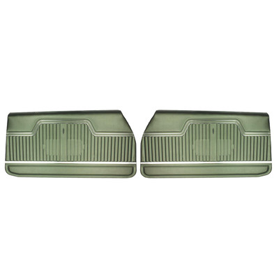 PUI Interiors 1971 Chevrolet Chevelle Platinum Pre-Assembled Jade Green Front Door Panels - 70AD19-P