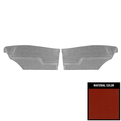 PUI Interiors 1971 Chevrolet Chevelle Hardtop Platinum Edition Red Rear Door Panels - 70AD31C