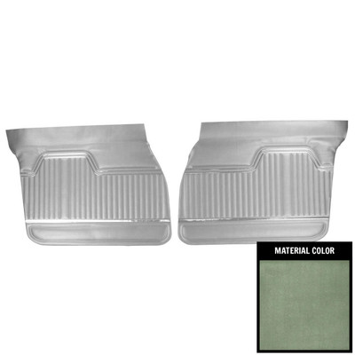 PUI Interiors 1970 Chevelle 4-Door Sedan/Hardtop/Wagon Dark Metallic Green Front Door Panels - 70AD4D24