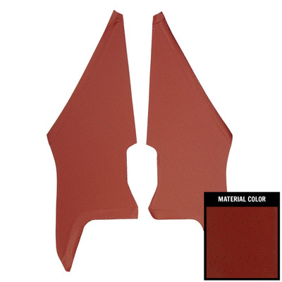 PUI Interiors 1970-1972 Chevrolet Chevelle Red Perforated Earmuff Boards - 70AHB103B