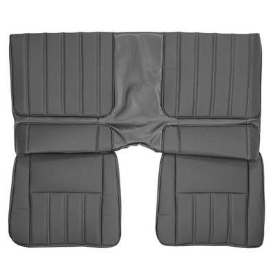 PUI Interiors 1970 Chevrolet Camaro Hardtop Deluxe Black Rear Bench Seat Cover - 70DS10CS