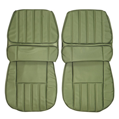 PUI Interiors 1970 Chevrolet Camaro Deluxe Dark Metallic Green Front Bucket Seat Covers - 70DS24US