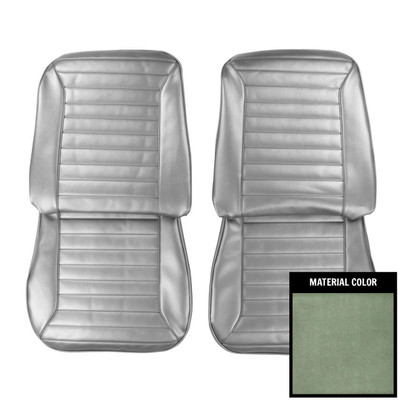 PUI Interiors 1970 Firebird Hardtop Standard Dark Metallic Green Front Bucket Seat Covers - 70ES24U