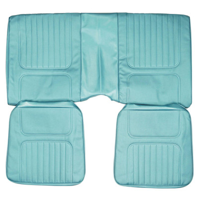 PUI Interiors 1970 Chevrolet Camaro Hardtop Standard Bright Blue Rear Bench Seat Cover - 70FS14C