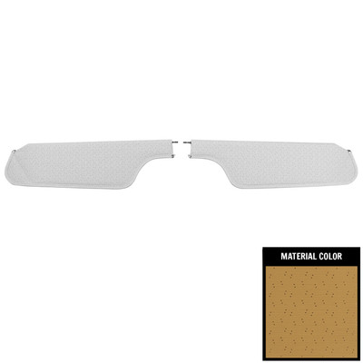 PUI Interiors 1970 GM F-Body Buckskin Perforated Sun Visors - 70FV112B