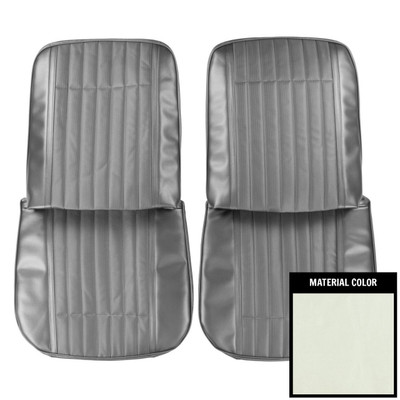 PUI Interiors 1970 Pontiac GTO/LeMans Sport Pearl Front Bucket Seat Covers - 70GS28US