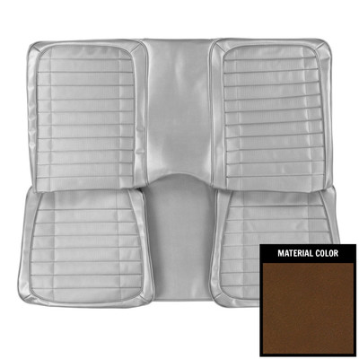 PUI Interiors 1970 Pontiac Firebird Hardtop Deluxe Dark Saddle Rear Bench Seat Cover - 70HS42CS