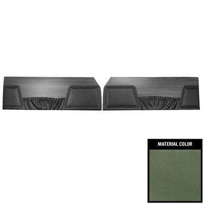 PUI Interiors 1970 Dodge Coronet 440/Superbee Dark Metallic Green Front Door Panels - 70KDHD104