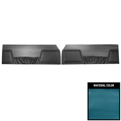 PUI Interiors 1970 Dodge Coronet 440/Superbee Dark Metallic Blue Front Door Panels - 70KDHD730