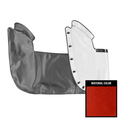 PUI Interiors 1970-1971 Mopar E-Body Red Convertible Top Boot - 70KET711