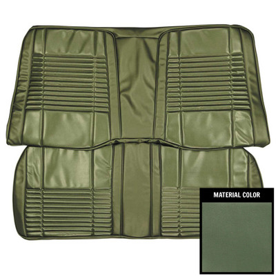 PUI Interiors 1970 Challenger Convt Dark Metallic Green Coachman Rear Bench Seat Cover - 70KSC104V-1
