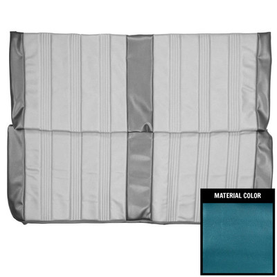 PUI Interiors 1970 Dodge Dart/Swinger/340 Hardtop 2 Tone Blue Rear Bench Seat Cover - 70KSD819C