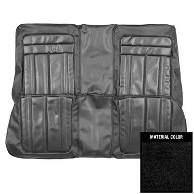 PUI Interiors 1970 Barracuda Gran Coupe Black Rear Bench Seat Cover - 70KSG10C