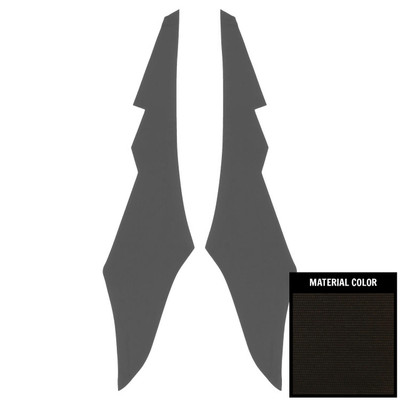 PUI Interiors 1968-1972 Oldsmobile Cutlass S Black Ribbed Earmuff Boards - 70SHB2100R