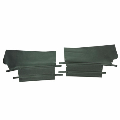 PUI Interiors 1970 Buick Skylark 350/Custom/GS/GS455 Convertible Deluxe Black Rear Door Panels - 70UD10V