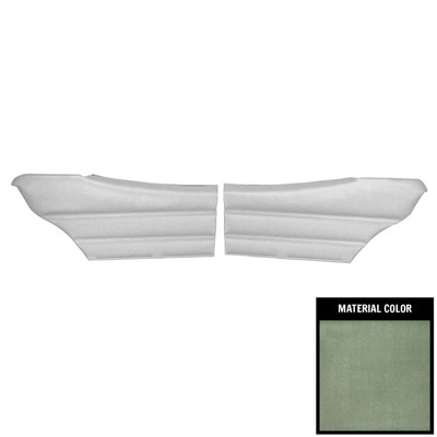 PUI Interiors 1970 Skylark 350/Custom/GS455 Hrdtp Pre-Assembled Dark Green Rear Door Panels - 70UD24C-P