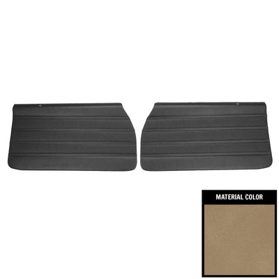 PUI Interiors 1970 Skylark 350/Custom/GS/GS455 Pre-Assembled Sandalwood Front Door Panels - 70UD41-P