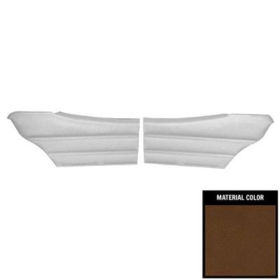PUI Interiors 1970 Skylark/350/Custom/GS/GS 455 Hardtop Pre-Assembled Saddle Rear Door Panels - 70UD42C-P