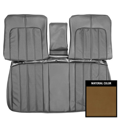 PUI Interiors 1970 Buick Skylark Saddle Front Bench Seat W/Armrest Seat Cover - 70US36B1