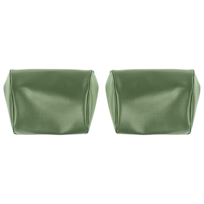 PUI Interiors 1971-1972 Chevelle/GTO/Cutlass/Skylark/Nova Green Bench Seat Head Rest Covers - 71AH25B