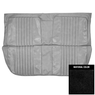 PUI Interiors 1971-72 Chevrolet Chevelle 4-Door Wagon 3rd Row Black Rear Bench Seat Cover - 71AS4D10W3