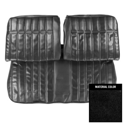 PUI Interiors 1971-1972 Chevrolet Impala Black Front Bench Seat Cover - 71BS10B