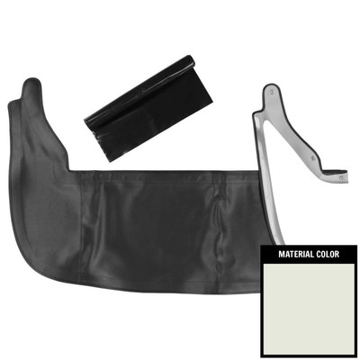 PUI Interiors 1971-1976 Chevrolet Impala White Scissor-Top Convertible Top Boot - 71BT37