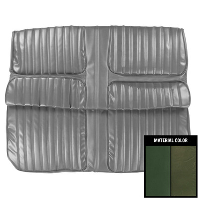 PUI Interiors 1971-1972 Cutlass Supreme Convertible Dark Green Rear Bench Seat Cover - 71CS25V1