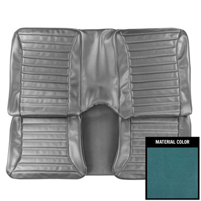 PUI Interiors 1971-75 Pontiac Firebird Hardtop Standard Bright Blue Rear Bench Seat Cover - 71ES14C