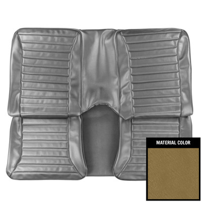 PUI Interiors 1971-75 Pontiac Firebird Hardtop Standard Light Saddle Rear Bench Seat Cover - 71ES35C