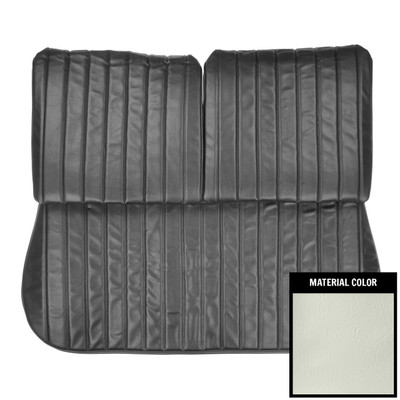 PUI Interiors 1971-1972 Chevrolet Monte Carlo White Front Bench Seat Cover - 71MS37B