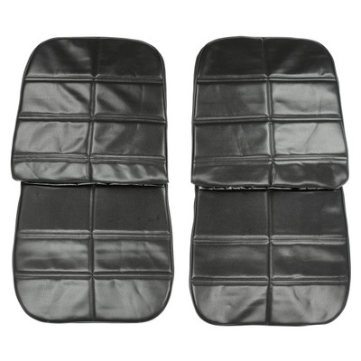 PUI Interiors 1971 Pontiac Grand Prix Black Front Bucket Seat Covers - 71PS10U