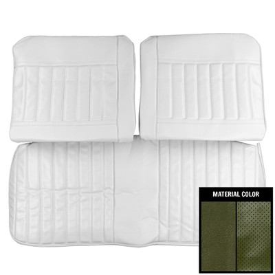 PUI Interiors 1971-1972 Buick Skylark/GS Custom Dark Green Front Bench Seat Cover - 71US25B