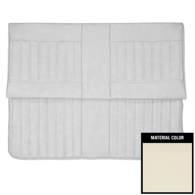 PUI Interiors 1971-1972 Buick Skylark/GS Custom Convertible White Rear Bench Seat Cover - 71US37V