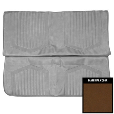 PUI Interiors 1971-1972 Buick Skylark Standard Sedan Dark Saddle Rear Bench Seat Cover - 71USS42S