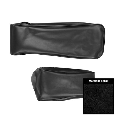 PUI Interiors 1972 Dodge Charger Black Coachman Grain Vinyl Center Armrest Cover - 72KRA10F