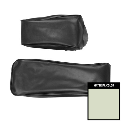 PUI Interiors 1972 Dodge Charger White Coachman Grain Vinyl Center Armrest Cover - 72KRA37F